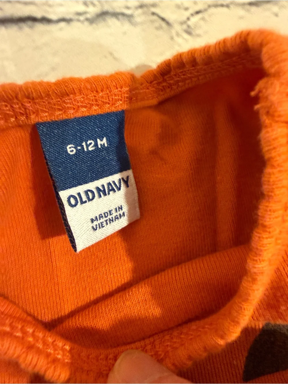 Old Navy Halloween Pumpkin Skirted Baby Bodysuit 6-12 Months